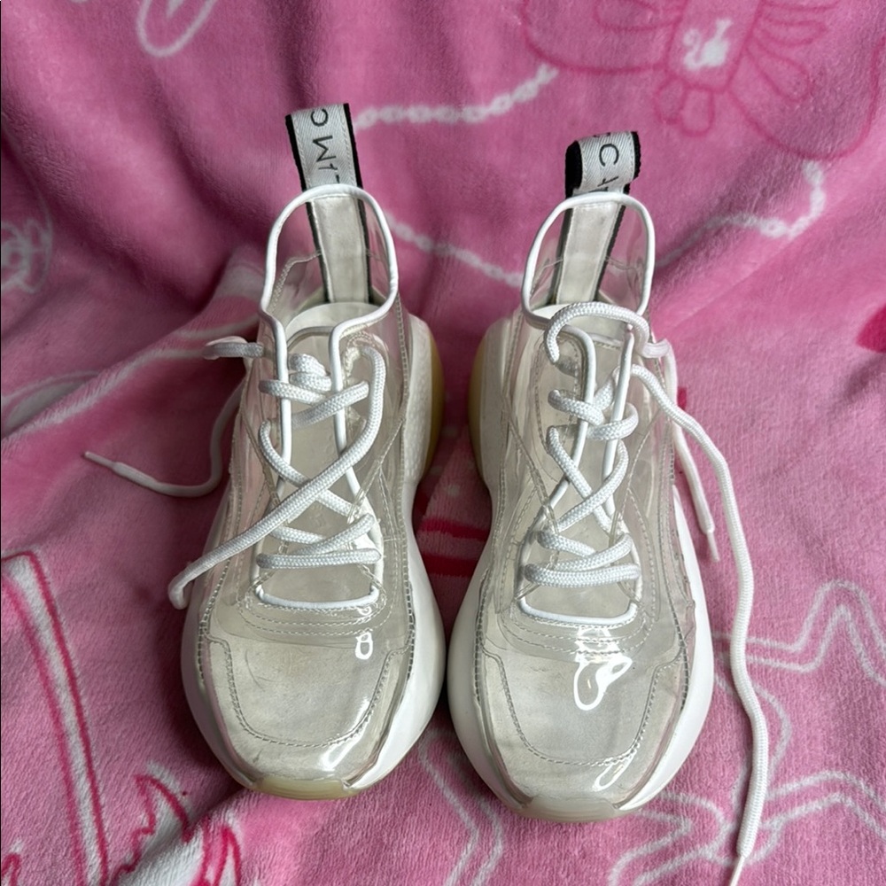 Stella McCartney White Sneakers Sporty Mesh Design